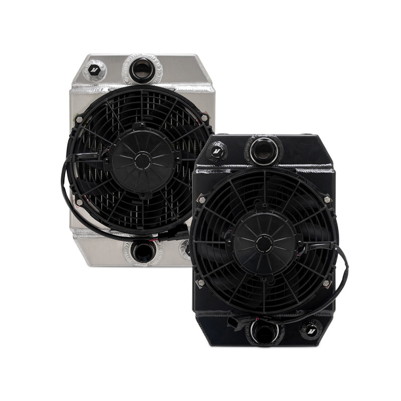 Mishimoto Universal Drag Race Performance Aluminum Radiator - Black - MMRAD-UNI-DRGBK