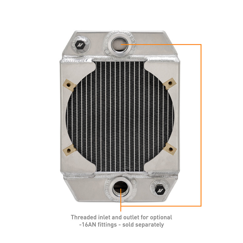 Mishimoto Universal Drag Race Performance Aluminum Radiator - Natural - MMRAD-UNI-DRGN