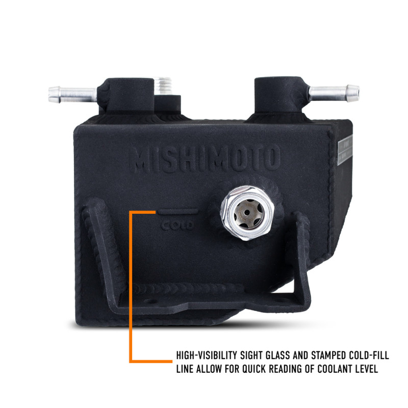 Mishimoto 2024+ Ford Mustang V8/2.3L EcoBoost Expansion Tank - Black - MMRT-MUS-24MWBK