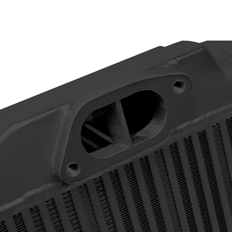 Mishimoto Subaru 08-15 WRX STi Top-Mount Intercooler Kit - Powder Coated Black & Black Hoses - MMTMIC-STI-08BKBK