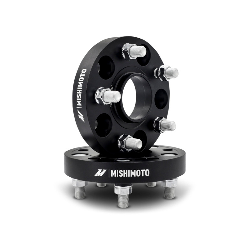 Mishimoto Wheel Spacers - 5x120 - 64.1 CB - M14 x1.5 - 25mm - BK - MMWS-013-250BK