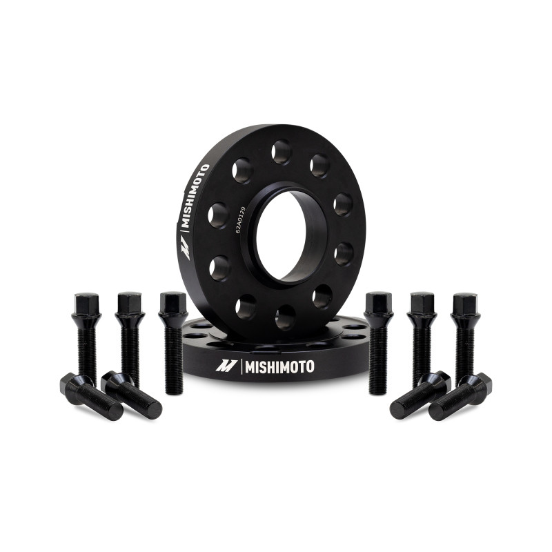Mishimoto Wheel Spacers - 5x112 - 66.5 - 15 - M14 - Black - MMWS-015-150BK