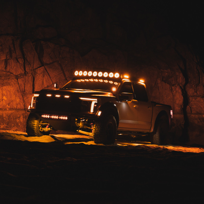 KC HiLiTES Platform One Profile 10in. SideCast Flush Mount Lights (Does Not Include Rack) - 98150 User 1