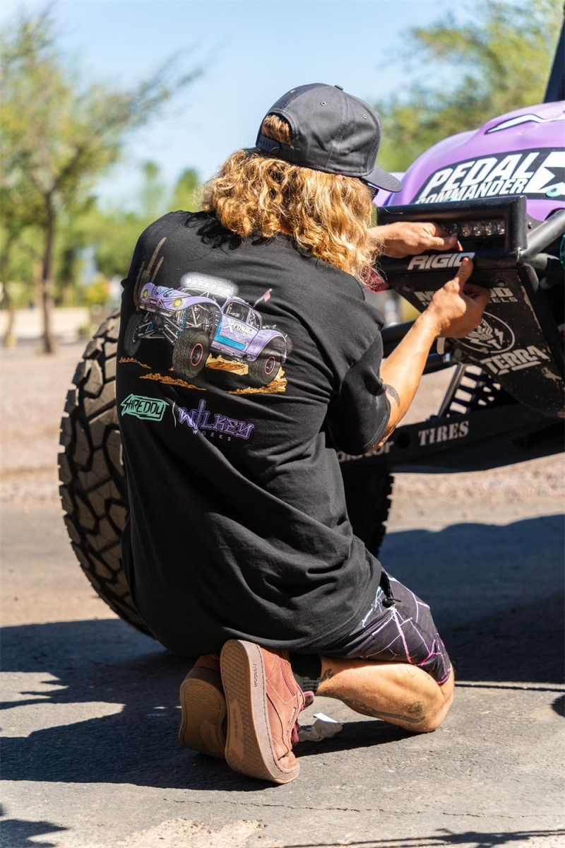 Rigid Industries x SHREDDY 360-Series 4in Lights w/Wt Bcklght (2) + 6 Covers (2 Pink/2 Teal/2 Blk) - 36117-SHREDDY