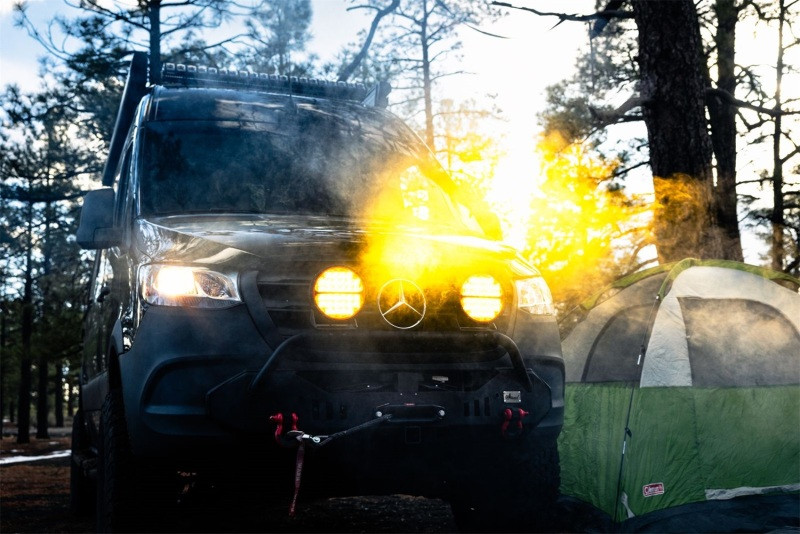 Rigid Industries 360-Series 9in LED Off-Road Spot Beam - Amber - 36522