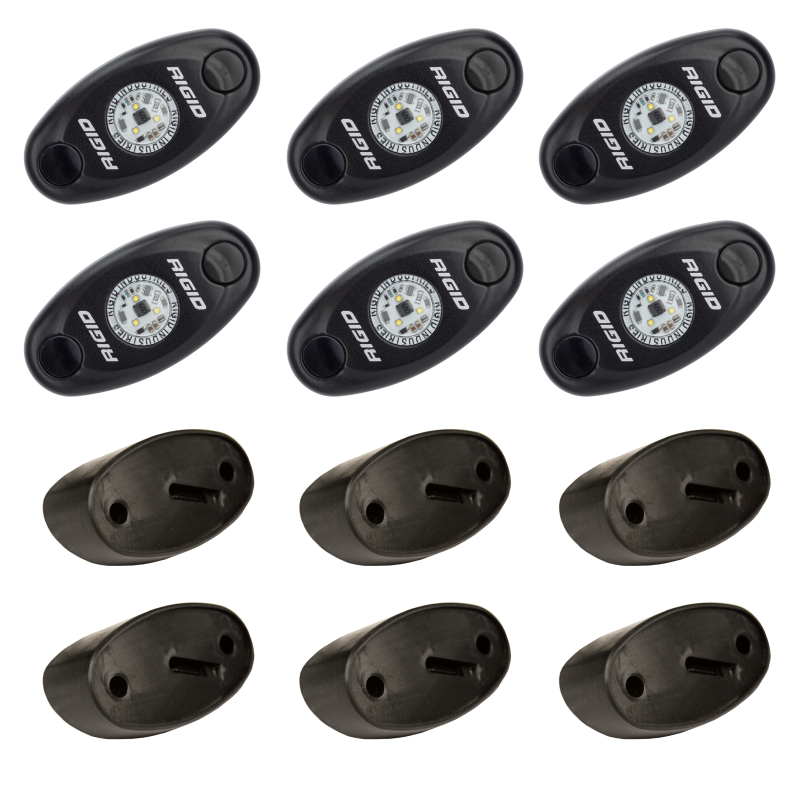 Rigid Industries Rock Light Kit- Blue (6 lights) - 400283