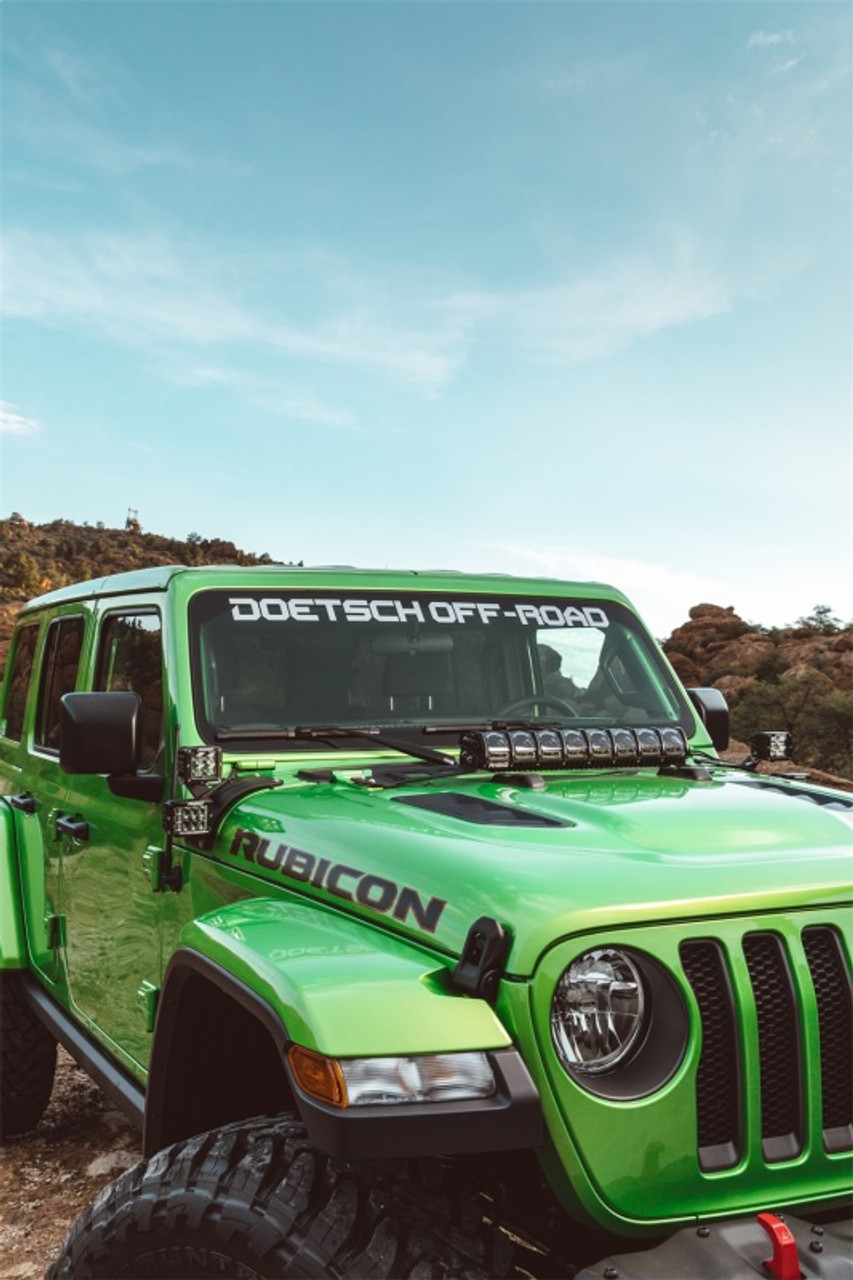 Rigid Industries 2018 Jeep JL - Hood Mount Kit - Mounts 20in Adapt Series - 41665