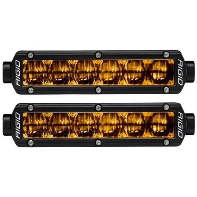 Rigid Industries 6in SR-Series Pro Dot / SAE Fog Lights (Pair) - Selective Yellow - 906704