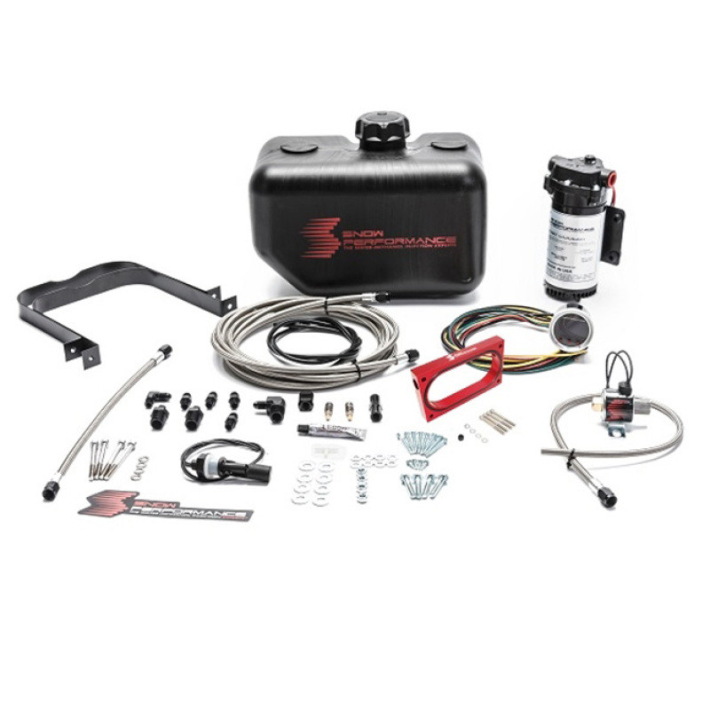 Snow Performance 05-10 Mustang Stg 2 Boost Cooler Water Injection Kit (SS Braided Line & 4AN) - SNO-2130-BRD