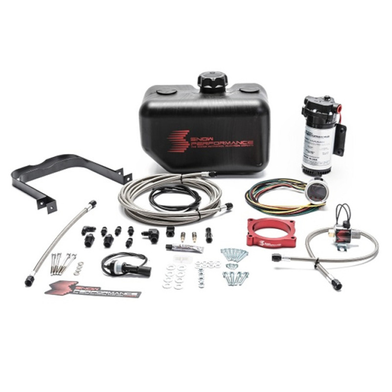Snow Performance 11-17 Mustang Stg 2 Boost Cooler F/I Water Injection Kit (SS Braid Line & 4AN) - SNO-2132-BRD