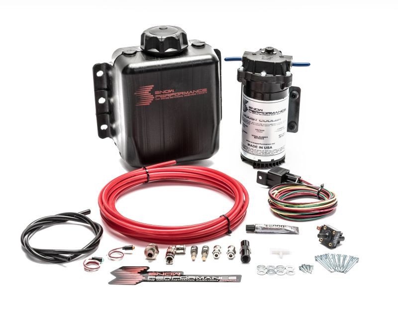 Snow Performance Stg 1 Boost Cooler TD Water Injection Kit (Incl. Red Hi-Temp Tubing/Quick Fittings) - SNO-301