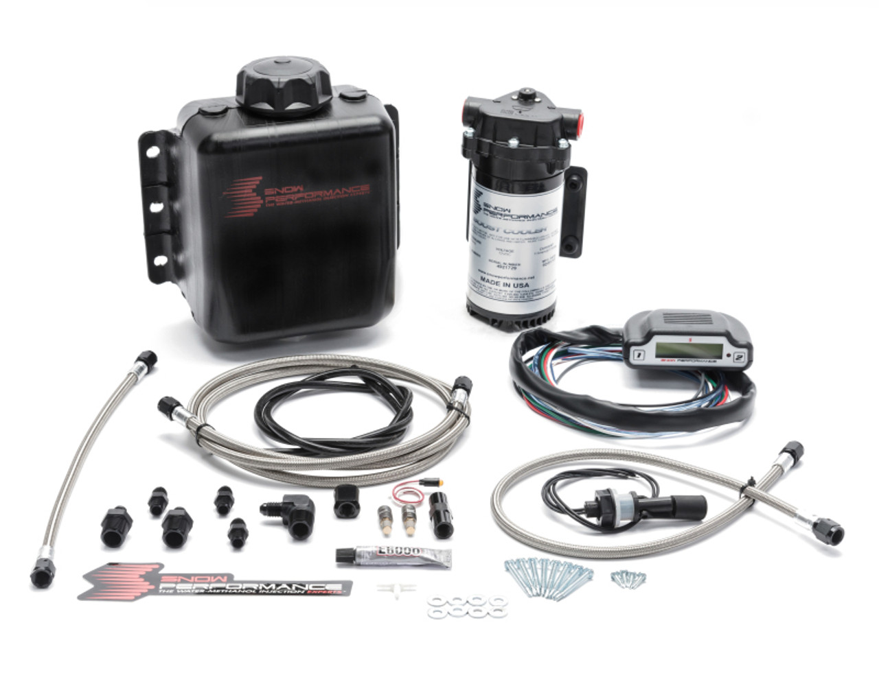 Snow Performance Stg 3 Boost Cooler DI 2D MAP Prog. Water Injection Kit (SS Braided Line & 4AN) - SNO-320-BRD