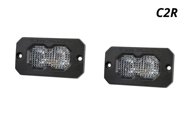 Diode Dynamics C2R White Flood Flush Mount LED Pod (Pair) - DD8573P Photo - Primary