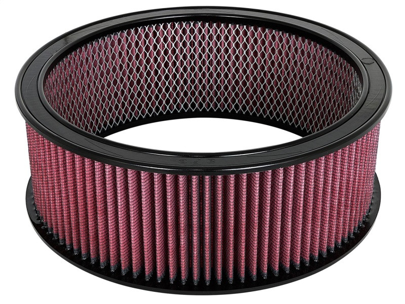 aFe MagnumFLOW Air Filters Round Racing P5R A/F RR P5R 14OD x 12ID x 5H E/M (Blk/Red) - 18-11416