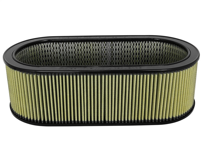 aFe MagnumFLOW Air Filters Round Racing PG7 A/F PG7 Oval Filter (18.13 x 7.25 x 6.0 w/EM) - 18-87001