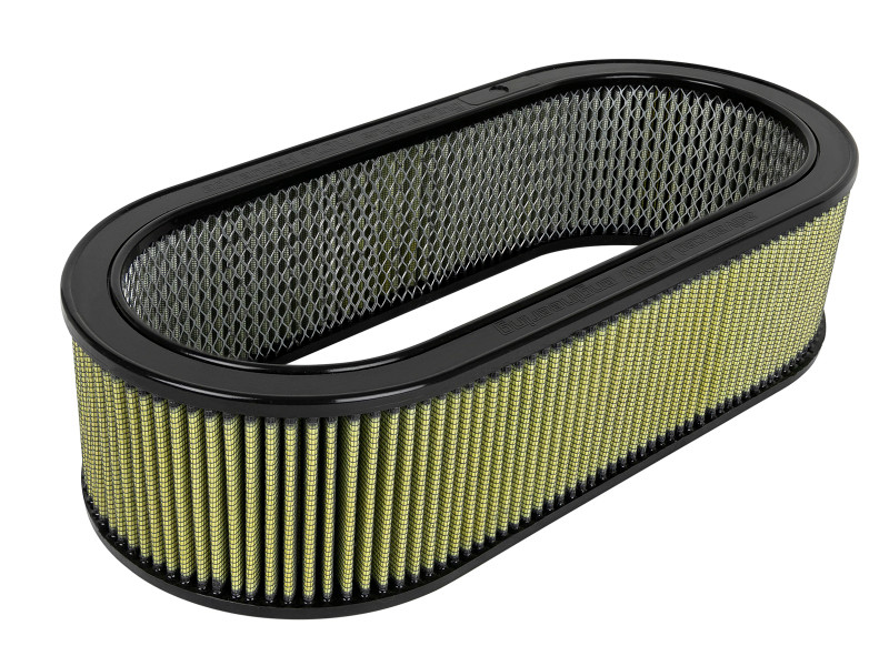 aFe MagnumFLOW Air Filters Round Racing PG7 A/F PG7 Oval Filter (18.13 x 7.25 x 6.0 w/EM) - 18-87001