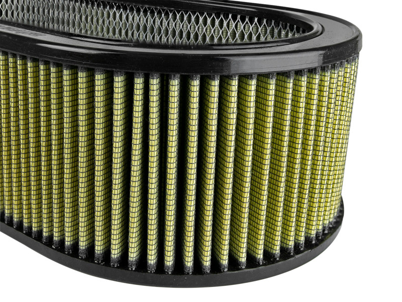 aFe MagnumFLOW Air Filters Round Racing PG7 A/F PG7 Oval Filter (18.13 x 7.25 x 6.0 w/EM) - 18-87001