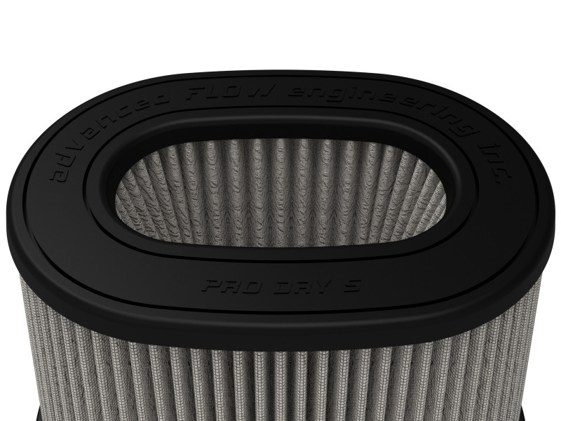 aFe Momentum Pro DRY S Univ Air Filter 6-3/4 x 4-3/4in F x 8-1/4 x 6-1/4in B x 7-1/4 x 5in T x 6in H - 20-91207D