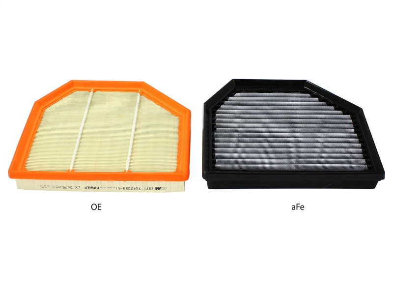 aFe MagnumFLOW OEM Replacement Air Filter PRO Dry S 2015 BMW M3/M4 (F80/F82) 3.0L S55 (tt) Qty. 2 - 31-10238