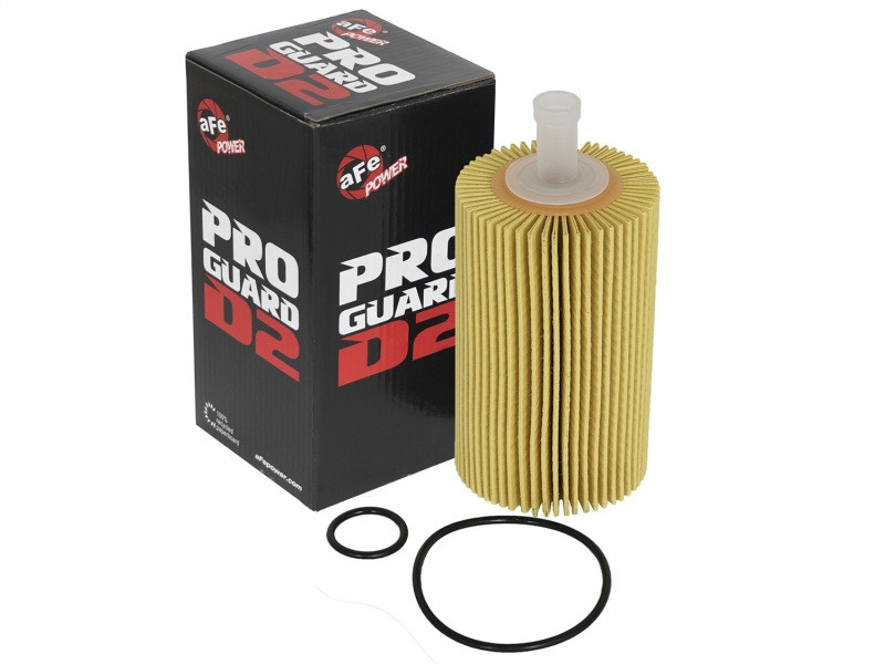aFe Pro GUARD D2 Oil Filter 07-17 Toyota Tundra/Sequoia V8 4.6L/5.7L (4 Pack) - 44-LF015-MB