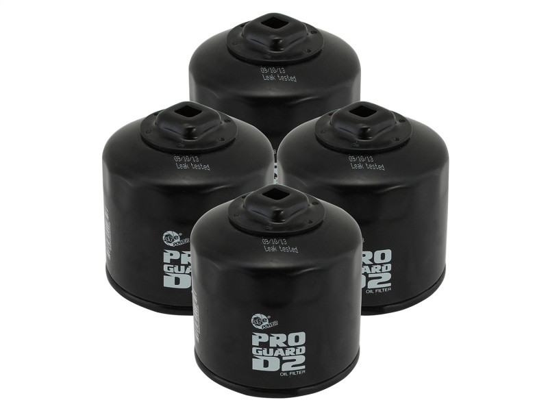 aFe Pro GUARD D2 Oil Filter 13-17 Scion FR-S / Subaru BRZ H4-2.0L (4 Pack) - 44-LF018-MB