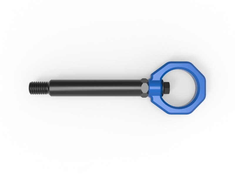 aFe 23-25 BMW M2 (G87) CONTROL Front / Rear Tow Hook - Blue - 450-502004-L
