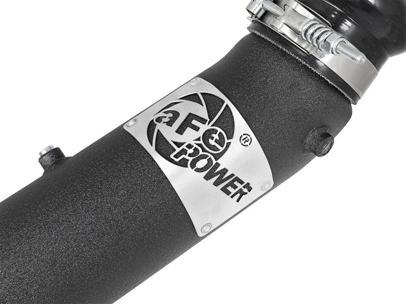 aFe BladeRunner 3in Black Intercooler Tube Cold Side 17-18 GM Diesel Trucks V8 6.6L (td) L5P - 46-20339-B