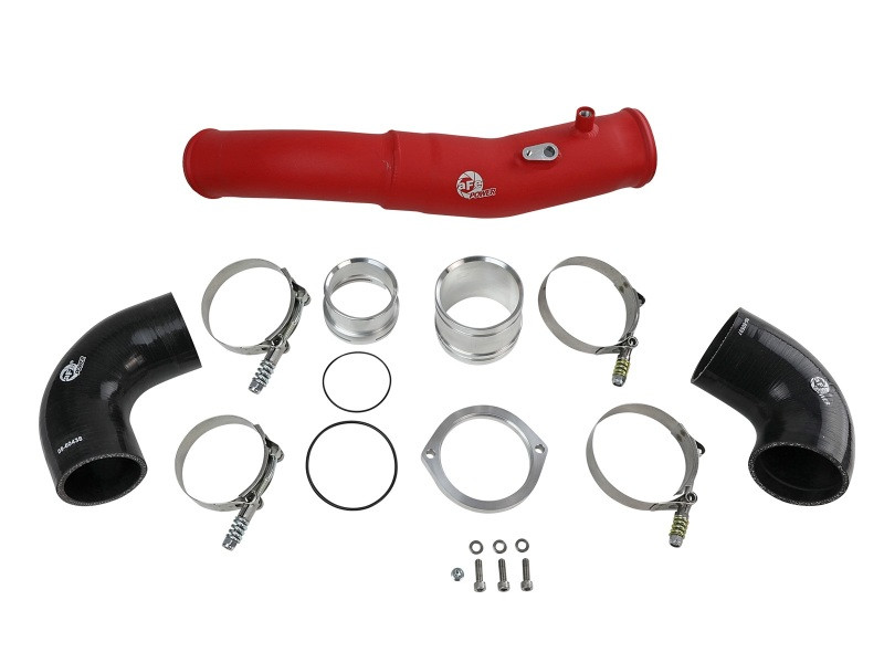 aFe 2020 Toyota Supra 3.0L 3in Red Intercooler Tube - Hot - 46-20398-R