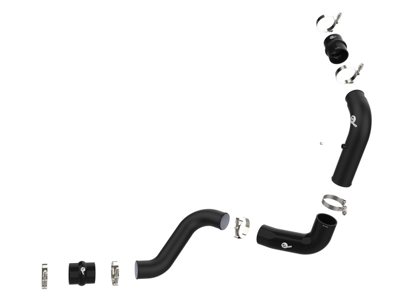 aFe 20-23 GM Diesel Trucks V8 6.6L L5P BladeRunner 3in Aluminum Hot Charge Pipe - Black - 46-20448-B
