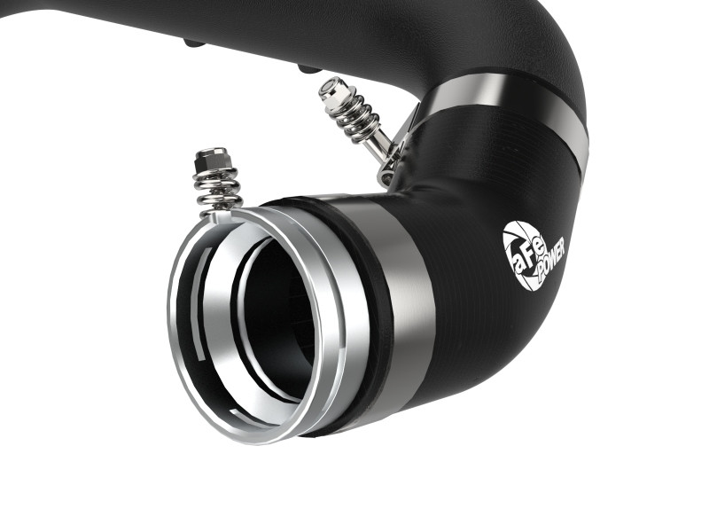 aFe BladeRunner Black 2-3/4in Aluminum Charge Pipe 2021 Toyota Supra GR (A90) I4-2.0L (t) B48 - 46-20488-B