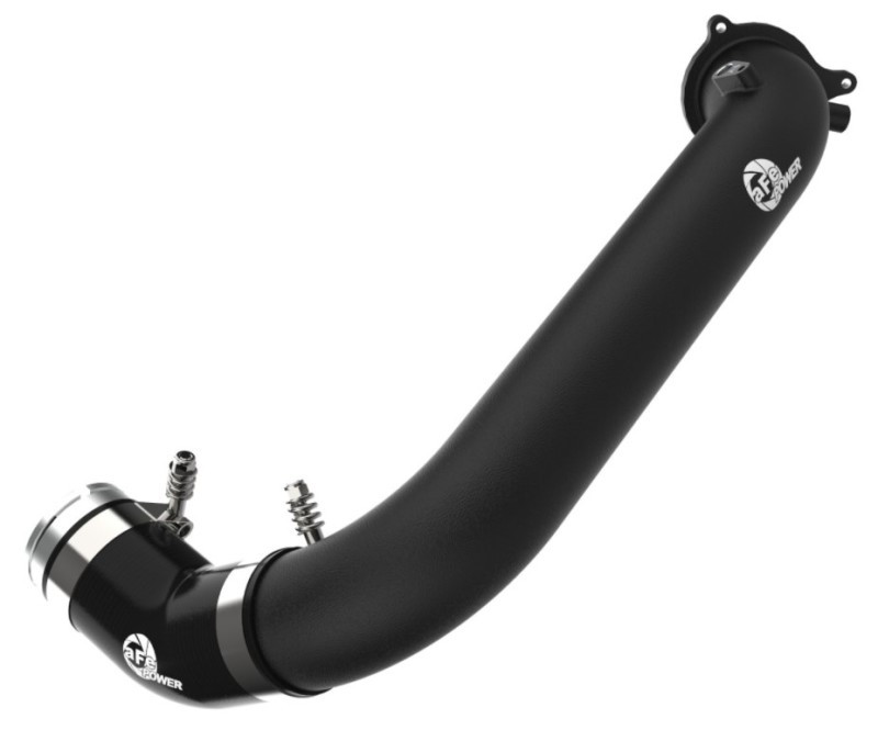aFe BladeRunner Black 2-3/4in Aluminum Charge Pipe 2021 Toyota Supra GR (A90) I4-2.0L (t) B48 - 46-20488-B