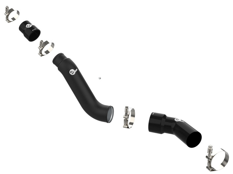 aFe 16-19 RAM 1500 V6 3.0L (TD) BladeRunner 3in Aluminum Hot Charge Pipe - Black - 46-20498-B