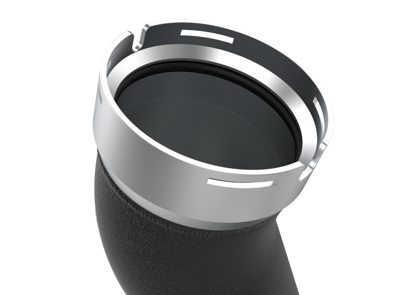 aFe 2024 GM Diesel Trucks V8 6.6L L5P BladeRunner 3.5in Aluminum Cold Charge Pipe - Black - 46-20709-B