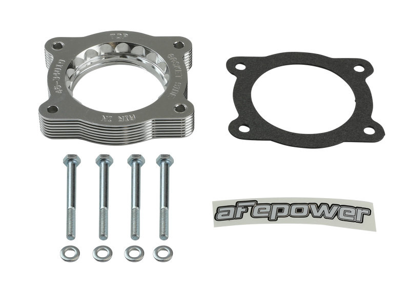 aFe 07-13 Chevrolet Silverado 1500/GMC Sierra 1500 Silver Bullet Throttle Body Spacer - Silver - 46-34019