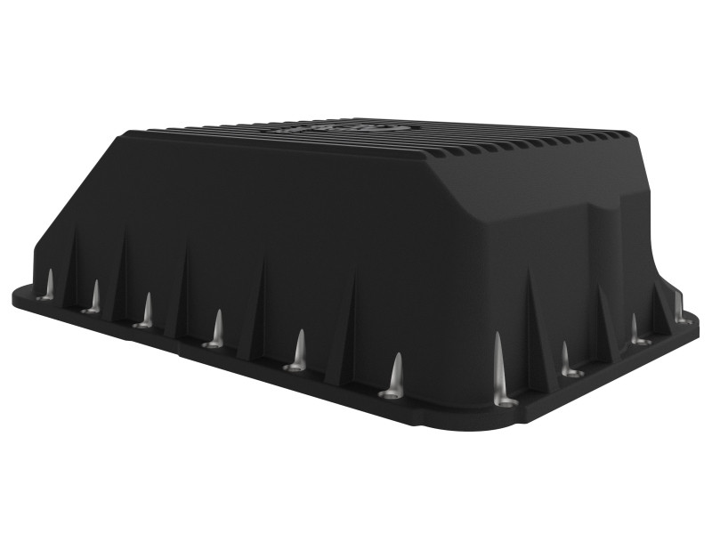 afe Transmission Pan (Black); Ford Diesel Trucks 03-10 V8-6.0/6.4L (td) - 46-70122-1