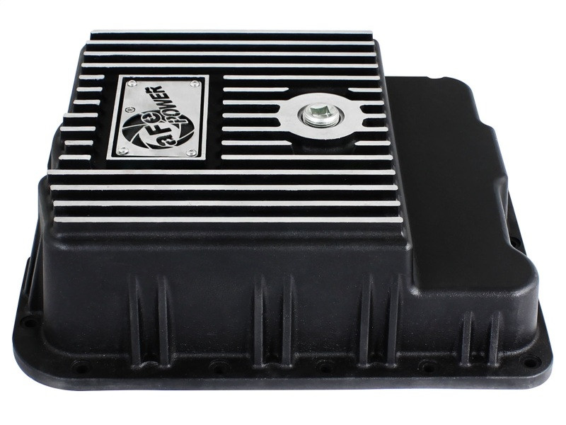 aFe Transmission Pan (Black w/ Machined Fins) GM Trucks 99-16 (4L60-E/4L60E/4L65E/4L70E/4L75E) - 46-70242