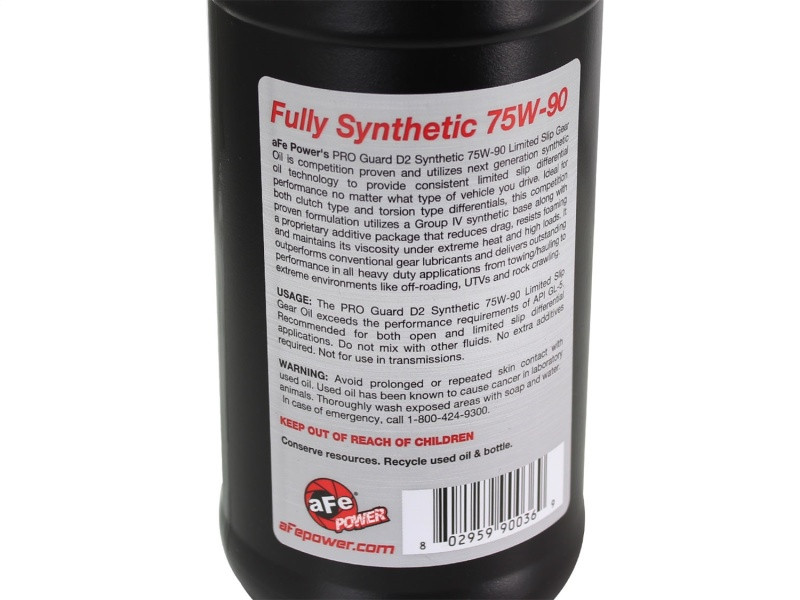 AFE Rear Differential Cover Black w/Machined Fins Nissan Titan XD 16-19 - w/Oil - 46-70362-WL