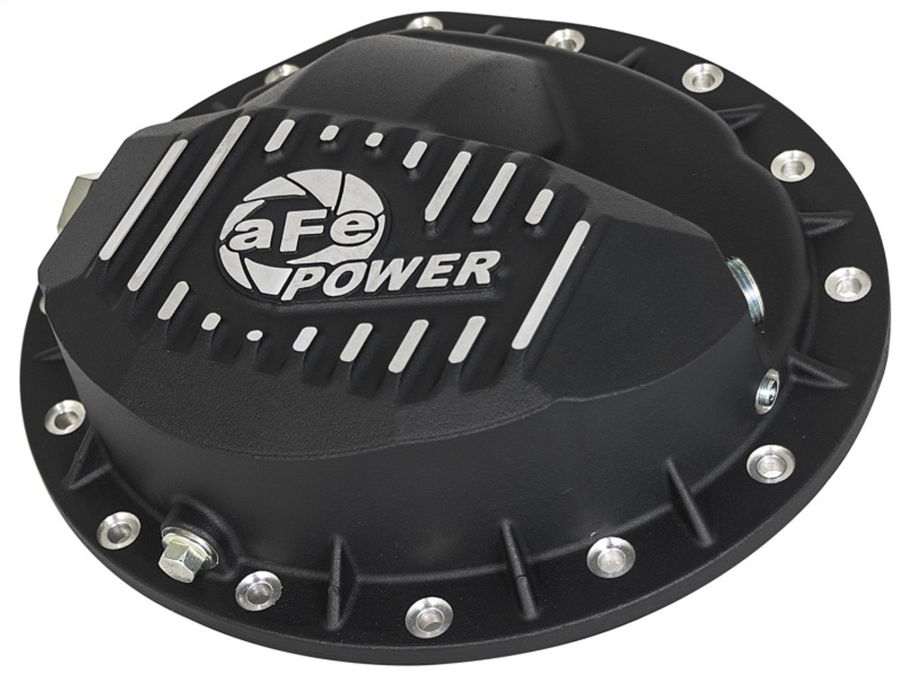 aFe Power Pro Series Rear Differential Cover Black w/ Machined Fins 99-13 GM Trucks (GM 9.5-14) - 46-70372