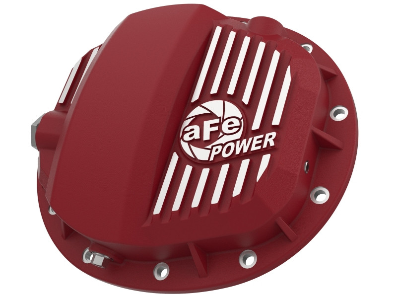 aFe Pro Series GMCH 9.5 Rear Diff Cover Red w/ Machined Fins 19-20 GM Silverado/Sierra 1500 - 46-71140R