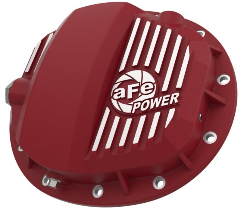 aFe Pro Series GMCH 9.5 Rear Diff Cover Red w/ Machined Fins 19-20 GM Silverado/Sierra 1500 - 46-71140R