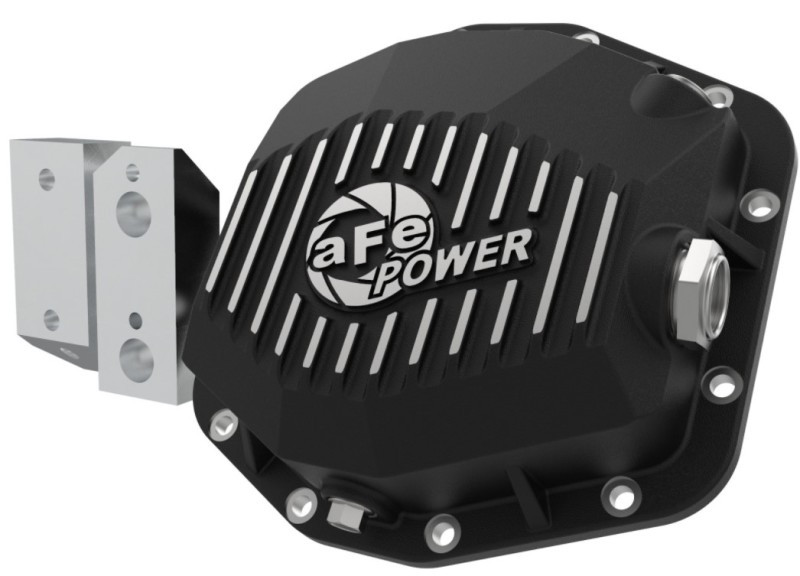 aFe Street Series Rear Differential Cover Black w/Machined Fins 20+ Jeep Gladiator JT (Dana M220) - 46-71190B