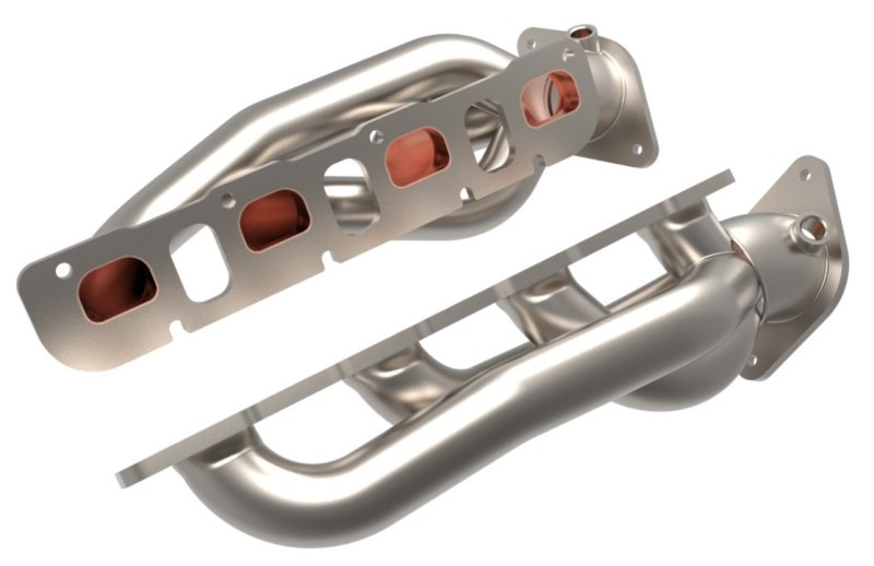 aFe Power Twisted Steel 304SS Shorty Header 2021 Ram 1500 TRX V8-6.2L - 48-32030-T