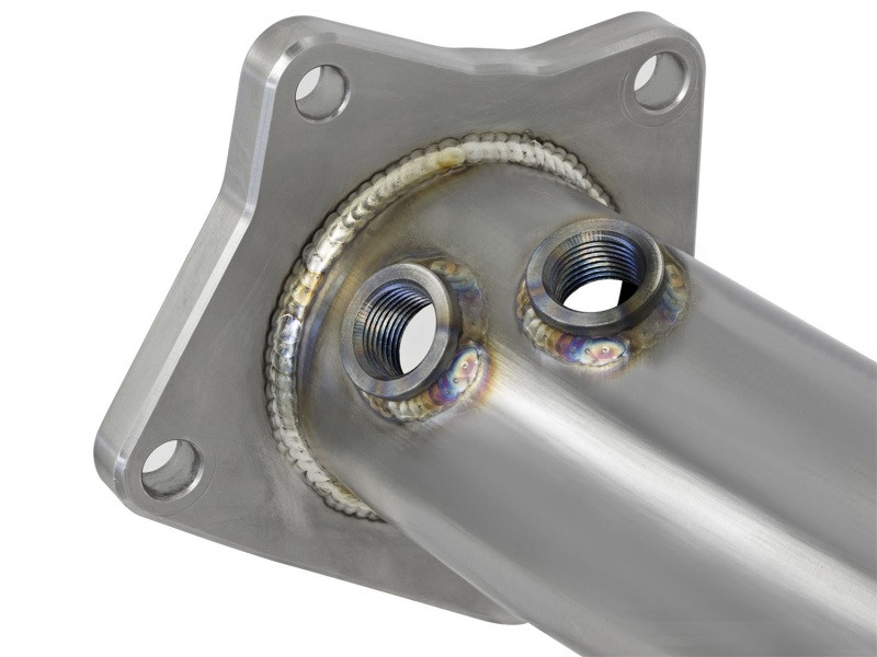 aFe Twisted Steel Down-Pipe Catted 13-16 Cadillac ATS L4-2.0L (t) - 48-34126-HC