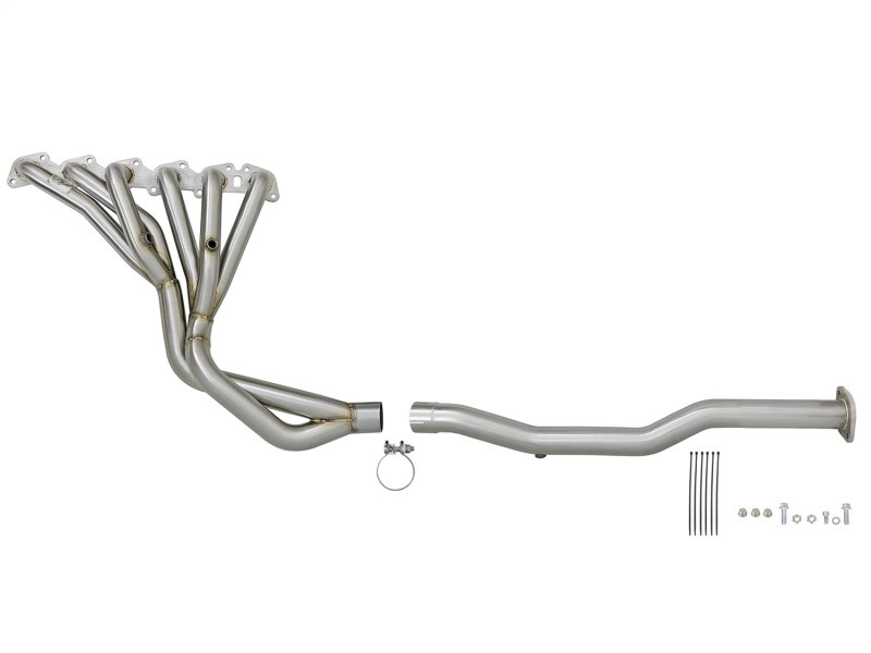 aFe Power Twisted Steel Long Tube Header & Connection Pipes 01-16 Nissan Patrol (Y61) V8-4.8L - 48-36109-YN