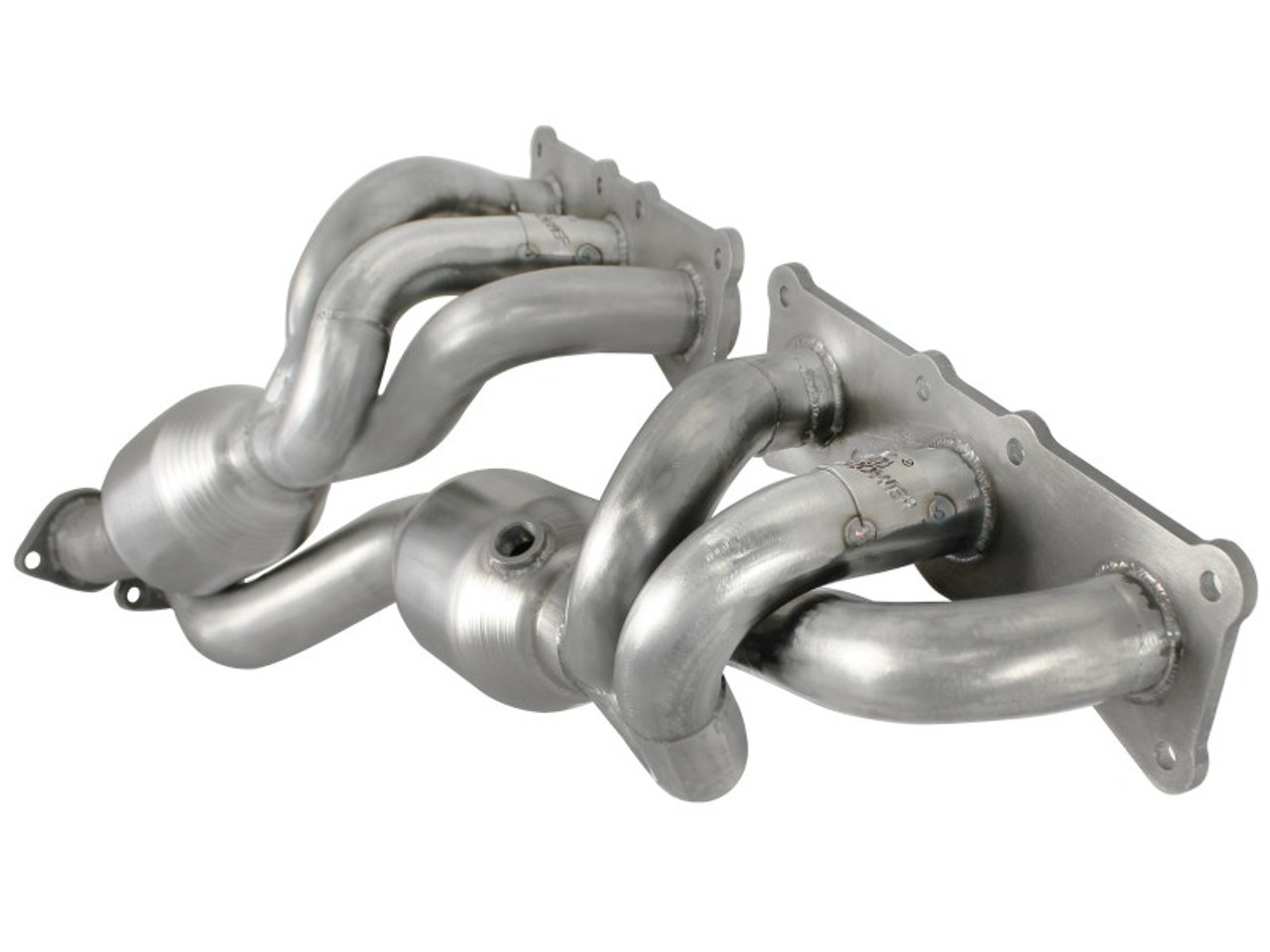 aFe 08-13 BMW 128i (E82/88) L6 3.0L Twisted Steel 304 Stainless Steel Long Tube Header w/ Cat - 48-36307-1