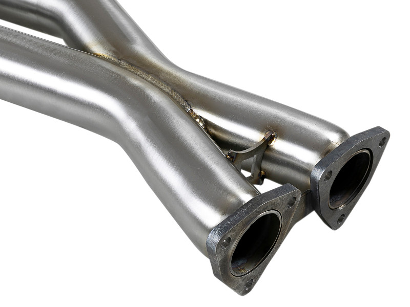 aFe Twisted Steel HDR X-Pipe SS-304 01-06 BMW M3 3.2L S54 - 48-36324