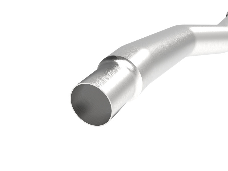 aFe Power Twisted Steel Down Pipe 3in 304 Stainless Steel w/ Cat 15-18 VW Golf R MKVII L4-2.0L (t) - 48-36411-1YC