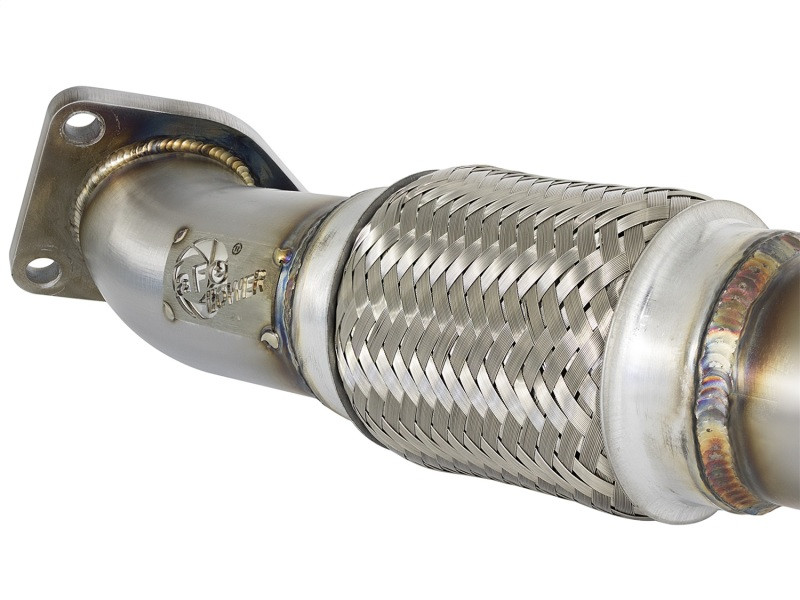 aFe Power Elite Twisted Steel 16-17 Honda Civic I4-1.5L (t) 2.5in Rear Down-Pipe Mid-Pipe - 48-36605