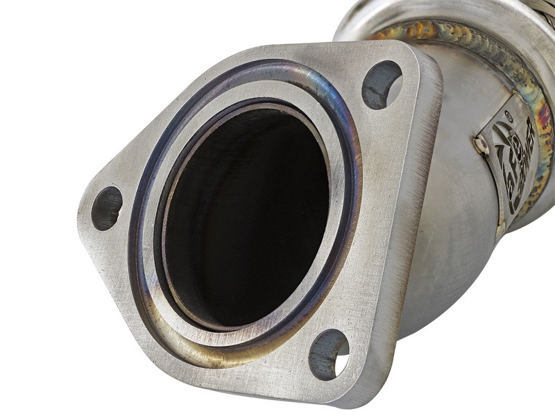 aFe Power Elite Twisted Steel 16-17 Honda Civic I4-1.5L (t) 2.5in Rear Down-Pipe Mid-Pipe - 48-36605