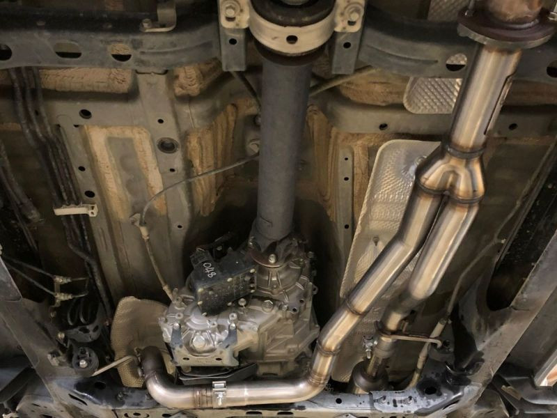 aFe Power Twisted Steel Y-Pipe w/ Cat SS 16-20 Toyota Tacoma V6 3.5L (4WD Only) - 48-46013-RC